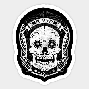 Aztec Skeleton Skull Sticker